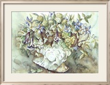 Flower Aquarel I Print by Elizabeth Veltman-Adriaansz