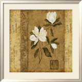 Magnolia Stripe II Print by Gene Ouimette