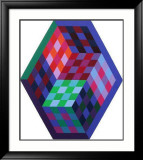 Album Gordes - Tridim Limited Edition Framed Print by Victor Vasarely