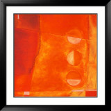 Semi-Circles in Orange II Arte por Alejandro Manuel