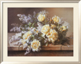 Still Life with Yellow Roses Posters by Raoul 