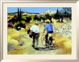 Vers le village Poster by Andre Deymonaz