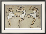 Three Graces Lámina enmarcada de edición limitada por Marsha Hammel