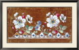 Floral Embroidery Design with Flowers and Strawberries Posters av Jean-Francois Bony Floral Embroidery Design with Flowers and Strawberries Posters av Jean-Francois Bony