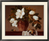 Magnolia with Apricots Art by Joe Anna Arnett