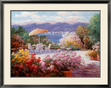 Terraza en la ensenada Póster por Charles Zhan Terraza en la ensenada Póster por Charles Zhan