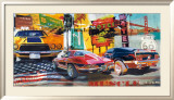 Grosses voitures Poster par Ray Foster