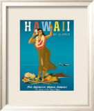 Hawaï en clipper Estampe encadrée par Atherton 