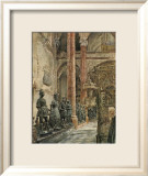 Inneres der Hofkirche in Innsbruck Kunstdrucke von Rudolph von Alt