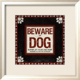 Beware of Dog Kunstdrucke von Jennifer Pugh
