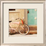 Vintage Pink Bike Poster von Mandy Lynne