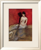 Portrat der Frau des Kunstlers Prints by Albert Keller