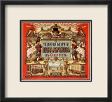 Anuncio de época de tabaco ruso Lámina giclée enmarcada Anuncio de época de tabaco ruso Lámina giclée enmarcada