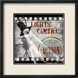 Lights! Camera! Action! Lámina por Conrad Knutsen