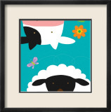Farm Group: Cow and Sheep Art par Yuko Lau
