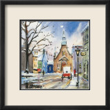 Eglise Bonssecours Affiche par Jean-roch Labrie