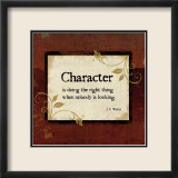 Charakter Poster von Jennifer Pugh
