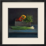Still Life with Paprika Kunstdrucke von Van Riswick 