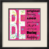 Be Poster von Louise Carey