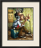 Bluesman Harmonica Affiches par Adam Perez