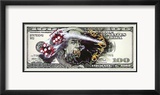 $100 Bill with Dice Affiches par Michael Godard