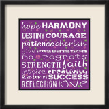 Words I Affiches par Louise Carey