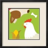 Farm Group: Hen and Dog Posters par Yuko Lau