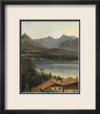 Wolfgangsee, Lake Wolfgang in the Salzkammergut Poster by Ferdinand Georg Waldmueller