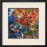 The Enamoured Posters par Marc Chagall