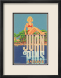 Juan Les Pins, Antibes, France Framed Giclee Print by A. Kow