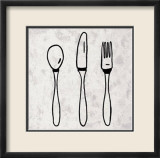 Knife, Fork and Spoon Póster por Allan Stevens Knife, Fork and Spoon Póster por Allan Stevens