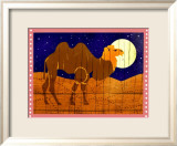 Woodblock Camel Plakater av Benjamin Bay