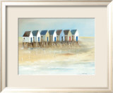 Beach Cabins I Poster von Jean Jauneau