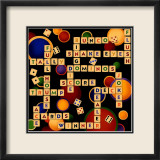 Dice, Bunco and Dominos Lámina giclée enmarcada por Kate Ward Thacker