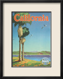 Santa Fe Railroad: California, Pacific Coastline and Spanish Mission Posters av Oscar M. Bryn