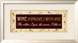 Wine Improves with Age Poster av Nick Biscardi