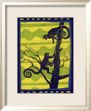 Woodblock Monkeys Plakater av Benjamin Bay