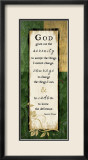 God Grant Me the Serenity Plakater af Jennifer Pugh