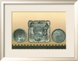 Porcelain in Teal II Affiches par George Ashdown Audsley