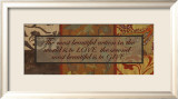 Words to Live By, Love, Give Kunstdruck von Smith-Haynes 