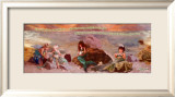 Upon the Shore a Mermaid Fair Prints by Lisa Jane