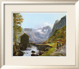 Dachstein und Gosausee Poster von Jakob Alt