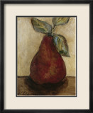 Red Pear on Beige Plakater af Nicole Etienne Red Pear on Beige Plakater af Nicole Etienne