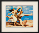 Deux femmes courant sur la plage Affiches par Pablo Picasso