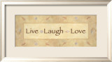 Live, Laugh, Love Plakater av Bell Live, Laugh, Love Plakater av Bell