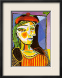 Girl with Red Beret Posters par Pablo Picasso