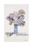 Flowers, c.1974 (Daisies in Blue Vase) Lámina por Andy Warhol Flowers, c.1974 (Daisies in Blue Vase) Lámina por Andy Warhol