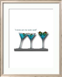 Martini Work Innrammet Giclee-trykk av Bradly Bowden