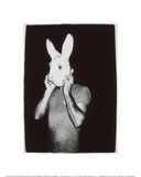 Man with Rabbit Mask, c.1979 Impressão giclée por Andy Warhol Man with Rabbit Mask, c.1979 Impressão giclée por Andy Warhol