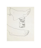Feet with Campbell's Soup Can, c.1960-62 reproduction procédé giclée par Andy Warhol